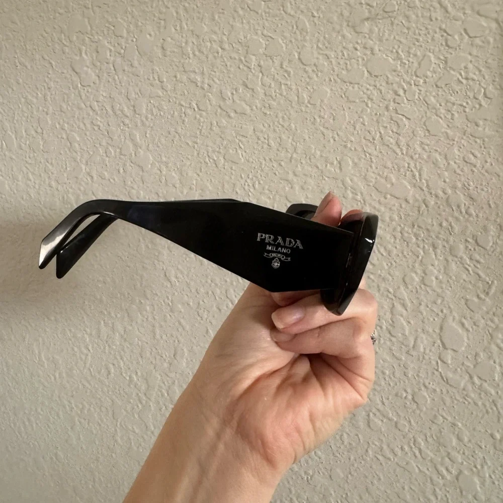 Prada Black Angular Logo Sunglasses - Picture 2 of 5